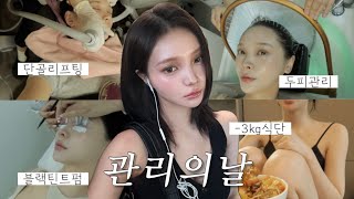 하루만에 풀코스로 예뻐지기 💆🏻‍♀ | 올리지오•화이트태닝•속눈썹펌•마녀스프•두피케어•제모