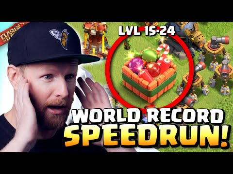 Controllable Heroes lvl 15-24 Speedrun in 5:07 (WORLD RECORD) | Clash of Clans