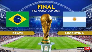 Brazil vs Argentina - Final - FIFA World Cup 2026 | Messi vs Brazil | Full Match All Goals | PES