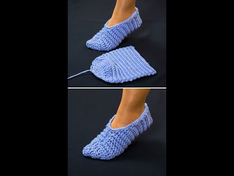 Very easy crochet slippers! Tutorial For beginners! Miarti🧶