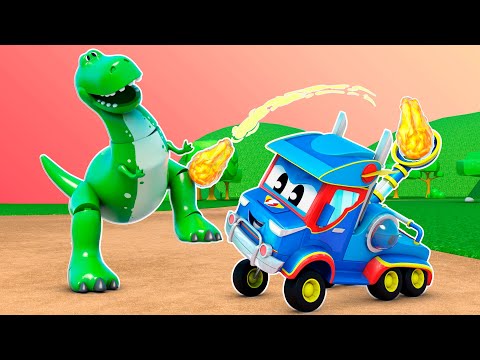 SUPER TRUCK poursuit un DINOSAURE !