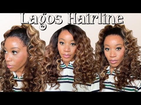 Lagos HAIRLINE 👀 | 12X6 READY to Wear |Caramel HIGHLIGHTED Natural Curls | Ft. WOWAFRICAN