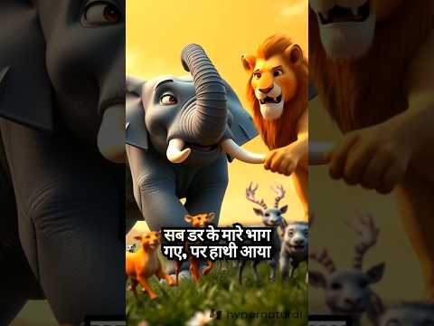जब हाथी और शेर बने सबसे अच्छे दोस्त 🐘🦁 | An Unbelievable Jungle Friendship!"