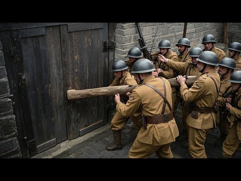 【抗日電影】日軍瘋狂撞門，殊不知門後幾百支槍早已虎視眈眈，門破瞬間被打成篩子    ⚔️  抗日