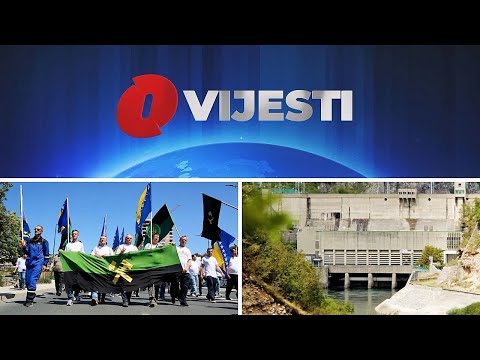 O Vijesti: Stotine rudara na protestu pred Vladom FBiH / Trag afere Viaduct doveo do Dodika