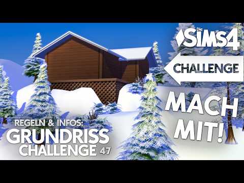 Was baust du daraus? 🤯 Winter Berghütte Shell Challenge! 💚 Die Sims 4 Grundriss Challenge #47 Regeln