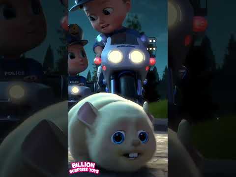 Runaway Dinosaur Attack! 🦖 #billionsurprisetoys #kidssongs #shorts #cartoon