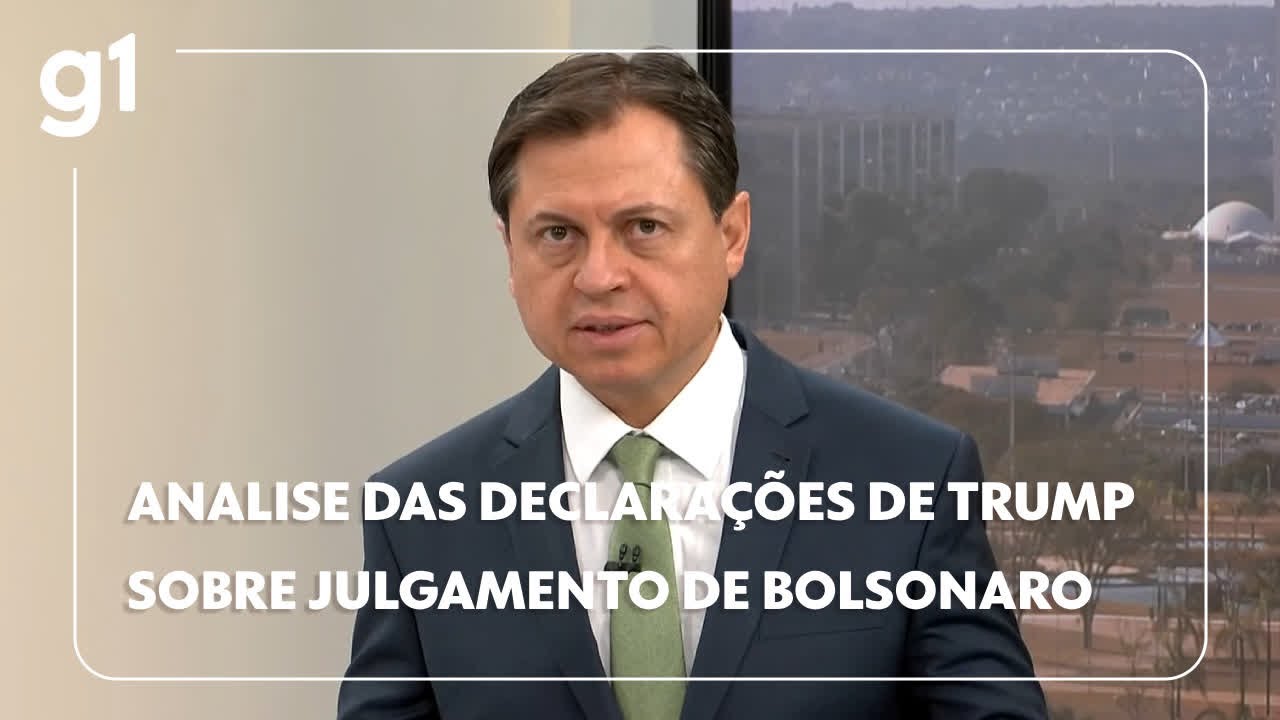 Gerson Camarotti analisa declaração de Trump sobre julgamento de Bolsonaro