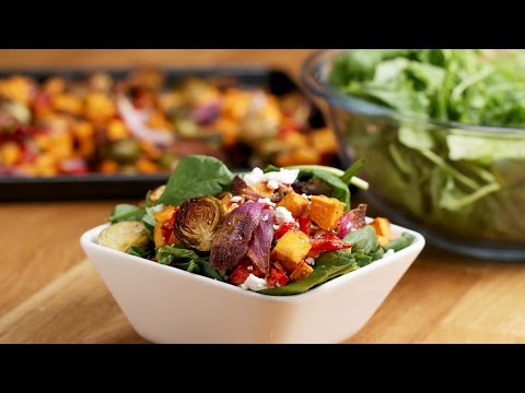 Maple Balsamic Roasted Veggie Salad