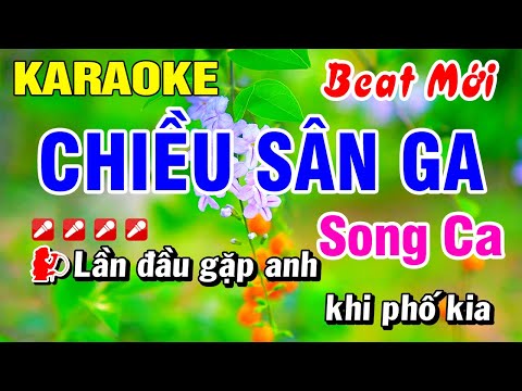 Karaoke Chiều Sân Ga Song Ca 2025 Nhạc Sống [ Beat Mới ] Hoài Phong Organ