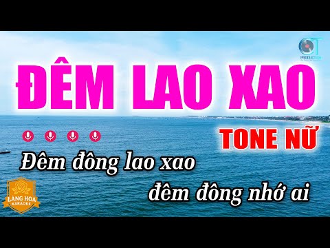 Đêm Lao Xao Tone Nữ Karaoke | Nhạc Trẻ Xưa 8x 9x
