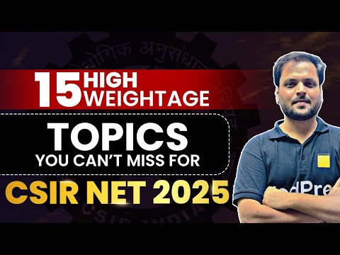15 High-Weightage Topics for CSIR NET 2025 Mathematical Sciences | Must-Revise Topics to Boost Score