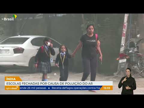 Aulas são suspensas na capital da Índia por poluição do ar