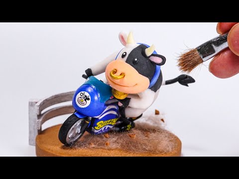 DIY Cow (Mario Kart World) - Polymer Clay Tutorial