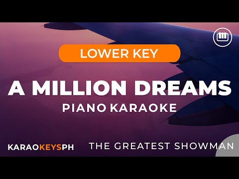 A Million Dreams – The Greatest Showman (Lower Key – Piano Karaoke)