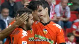 Gol Mehmet Topal - Sporting de Gijon 0 - 2 Valencia