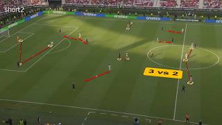 spain vs urguay analysis / كيف اغلقت الاورجواي المساحات في وجه اسبانيا  ؟