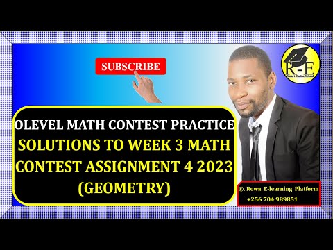 030 – OLEVEL MATH CONTEST PRACTICE – SOLUTIONS TO WEEK 3 MATH CONTEST ASSIGNMENT 4 | FOR SENIOR 1 –4