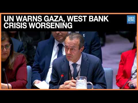 YouTube video thumbnail: UNSC Briefing: Gaza, West Bank Situation Worsening