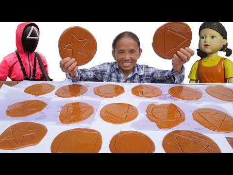 Bà Tân Vlog - Thử Thách Tách Kẹo Đường Trong Trò Chơi Con Mực Thắng Nhận 2 Triệu