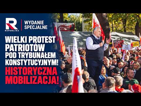 WIELKI PROTEST PATRIOTÓW POD TRYBUNAŁEM KONSTYTUCYJNYM! HISTORYCZNA MOBILIZACJA! | PEŁNA TRANSMISJA