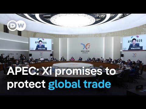 YouTube video thumbnail: China's Xi Defends Multilateralism at Apec