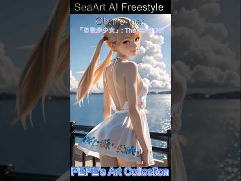 SeaArt AI Freestyle Challenge:お散歩少女ーThe Stroll Girlー