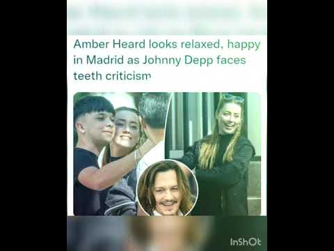 Amber Heard looks relaxed, happy in Madrid as Johnny Depp faces teeth criticism