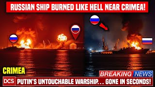 Unexpected News from the War! Putin is Losing Crimea — Ukrainian Drones Sink Russian Landing Warship