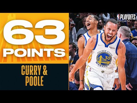 Stephen Curry & Jordan Poole Combine For 63 PTS In Game 2! video clip