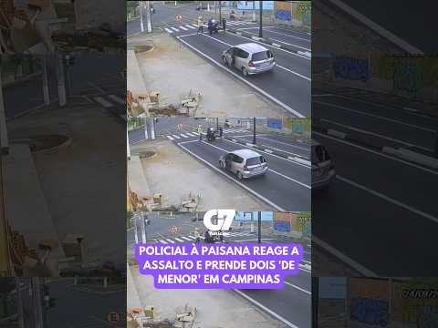 POLICIAL À PAISANA REAGE A ASSALTO E PRENDE DOIS 'DE MENOR' EM CAMPINAS #urgente #exclusivo
