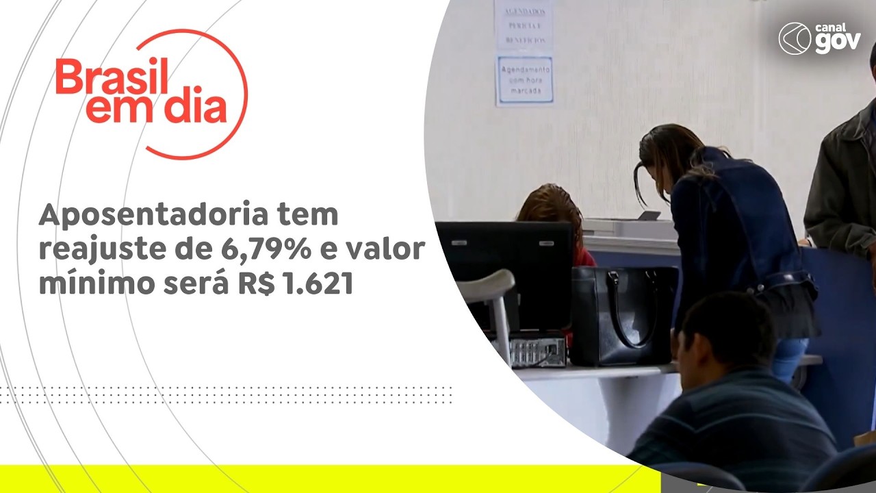Aposentadoria tem reajuste de 679 e valor mínimo será R$ 1621