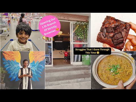 Finally Strictly Brownies Dessert Shop Opening Day Has Arrived 😍✨ | Struggles i Faced #home #vlog