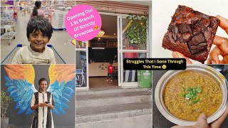 Finally Strictly Brownies Dessert Shop Opening Day Has Arrived 😍✨ | Struggles i Faced #home #vlog