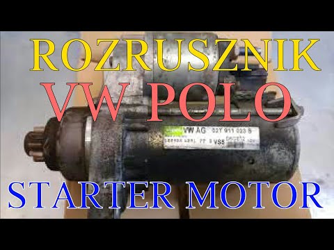 VW POLO 1.2 WYMIANA ROZRUSZNIKA STARTER MOTOR REPLACEMENT