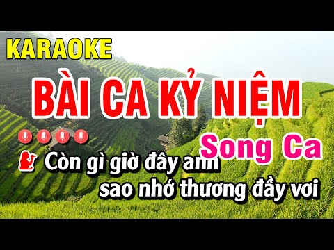 Karaoke Bài Ca Kỷ Niệm | Nhạc Sống Song Ca | Huỳnh Anh