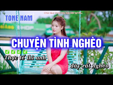 Karaoke Chuyện Tình Nghèo – Tone Nam Dễ Hát Nhất – Hoàng Dũng Karaoke