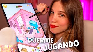 ASMR JUGANDO en la TABLET para que te DUERMAS EN MINUTOS 🌙 (Cozy Room)