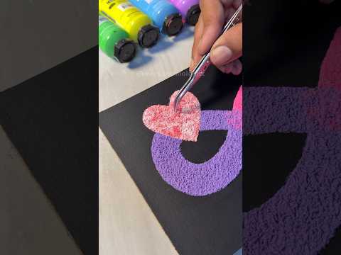 Aesthetic textured art with tissue!๐จ #art #artideas #texturedart #texturedpainting #viralshorts