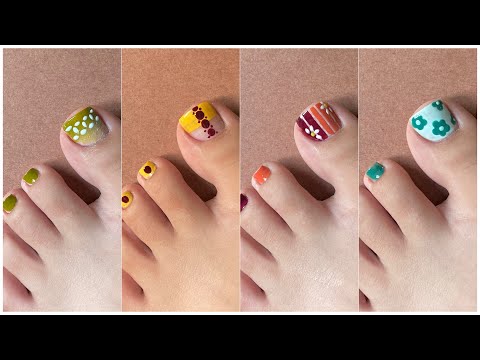 Easy toe nail art designs for beginners || Best nail art designs ideas