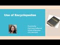 Understanding Encyclopedias and Their Use