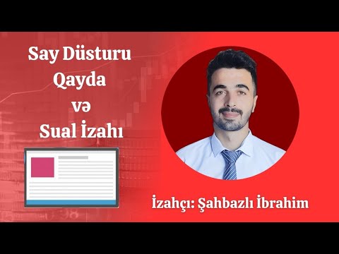 Say Düsturları Qayda və Test İzahı