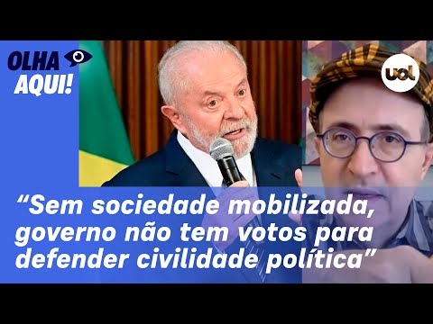 Reinaldo: Governo não tem votos para defender civilidade política se a sociedade não se mobilizar