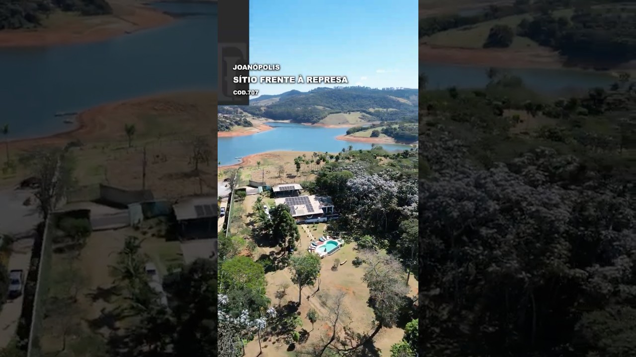 Sítio à venda em frente à represa em Joanópolis Rio Jaguari