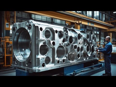 How Giant Marine Engine Is Made. Engine Repair And Maintenance Process