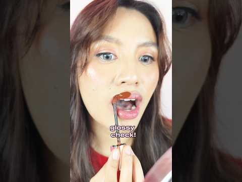 Wardah glasting liquid lip is lit you guys! #review #lipstick #makeup #glossylips