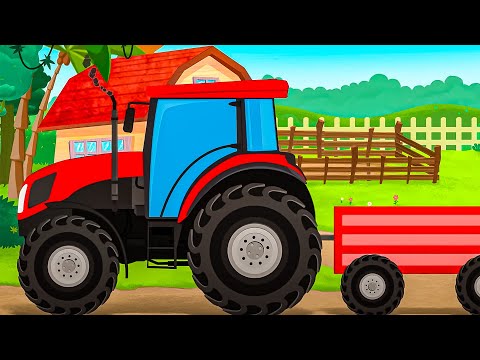 Tractor Formation & More Animated Car Wash Videos for Kids