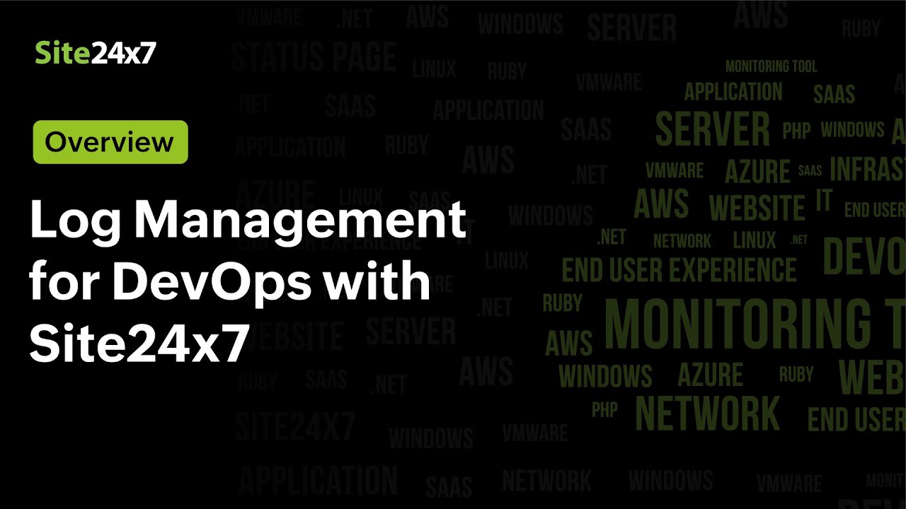 Log Management for DevOps | Manage application, server, and cloud logs with Site24x7