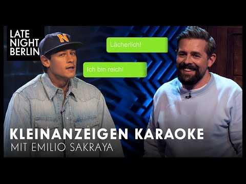 Kleinanzeigen Karaoke mit Emilio Sakraya | Late Night Berlin