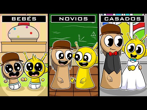 La HISTORIA de AMOR de TUNNER Y SIMON 😍💘 CICLO de VIDA de los SPRUNKIS en ROBLOX -INCREDIBOX SPRUNKI